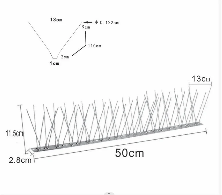 QiaoLiang Wei Fang Bird Catcher  Anti Pigeons and Small Pests Bird Repellent Spikes Bird thorns  with Wall Spike Anti Climb