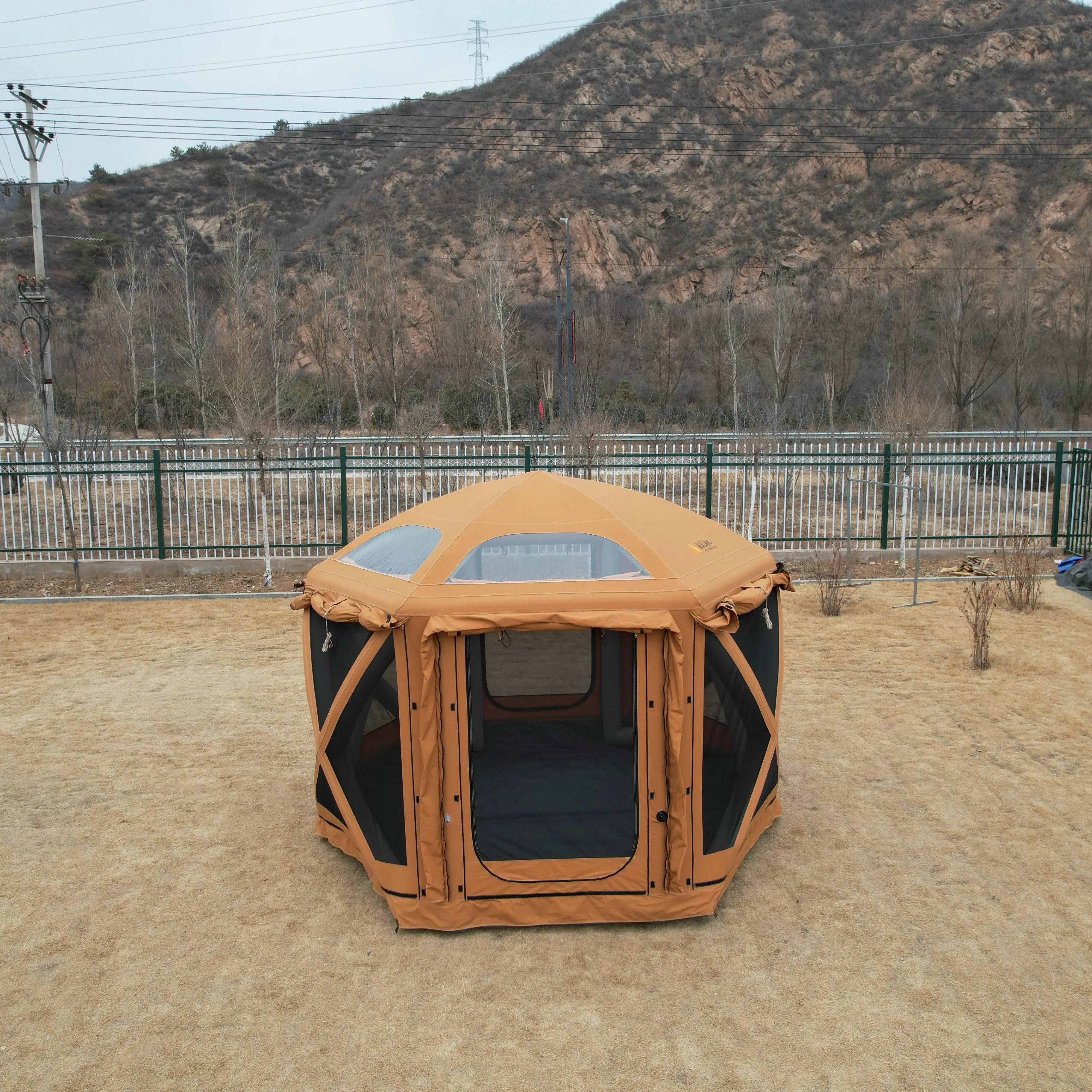 Yatu Mars House hexagonal shape Middle East Arabian desert tent inflatable camping tent