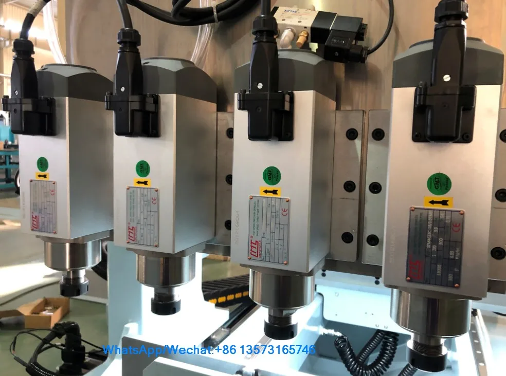 4 Heads, 3 Heads, 2 Heads Aluminium Profile CNC Milling Machine Hot Sale