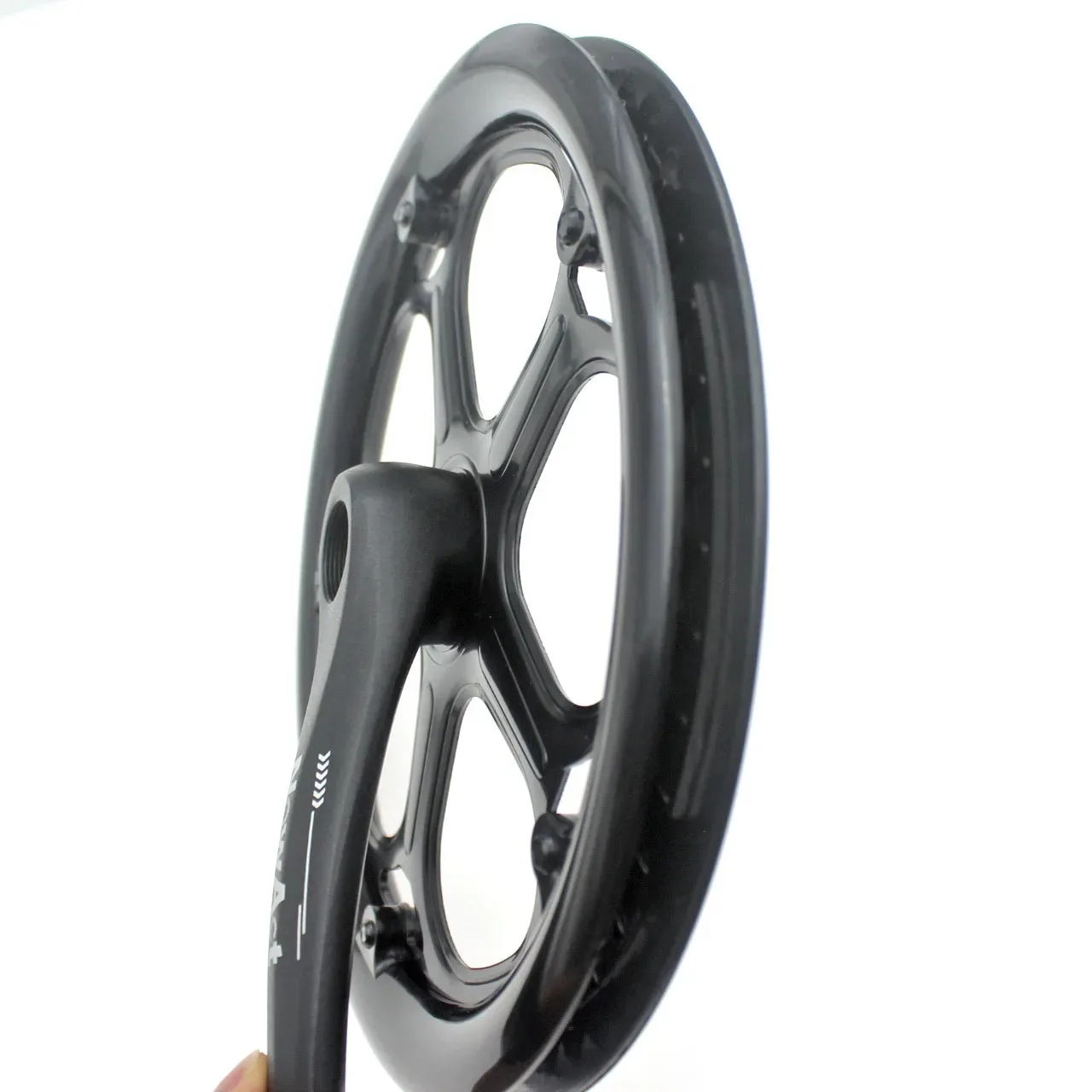 52T Road Bike Crank Set Single Speed 170mm Bicycle Crankset Hollow Tooth Plate Bike Crankset