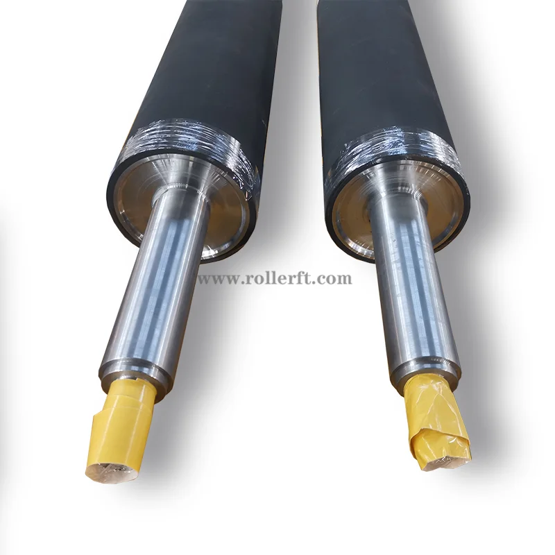 Vulcanized EPDM rubber coated roller for vacuum belt silicone roller conveyor rubber roller