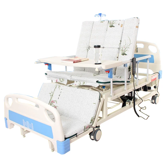 ICU Multifunction Hospital Five Function Medical Electric Patient Bed For Elder Patient