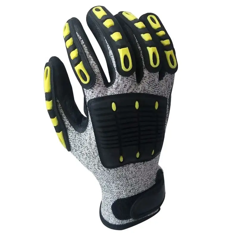 Anti Vibration Safety Work Cut Proof Best Safety Heavy Duty Mechanic Anti Impact Shockproof Gloves