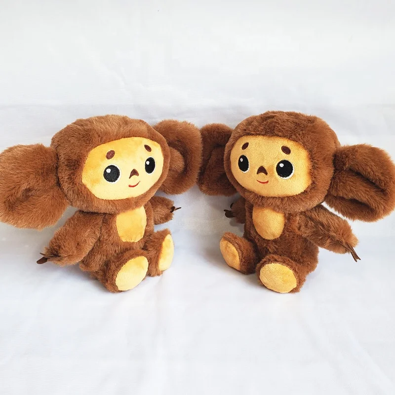 DIHAO Russia Cheburashka Big Ear Monkey plush toys for Children Big eyes Long Plush stuffed Animals Monkey dolls for boys girls