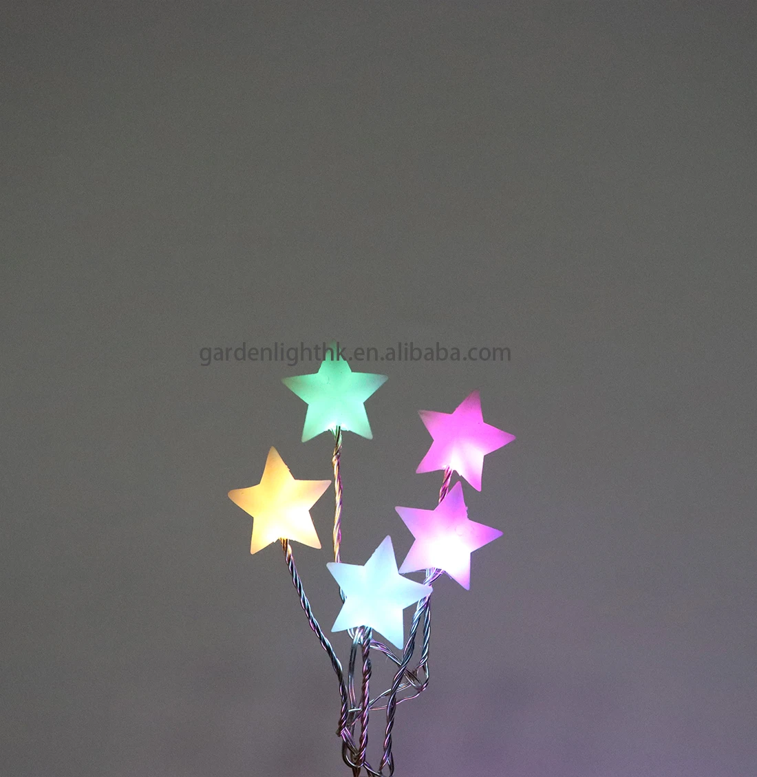 Custom Rainbow LED Frosted Micro Star Copper Wire LED String Lights For Home Party Holiday Christmas Decor