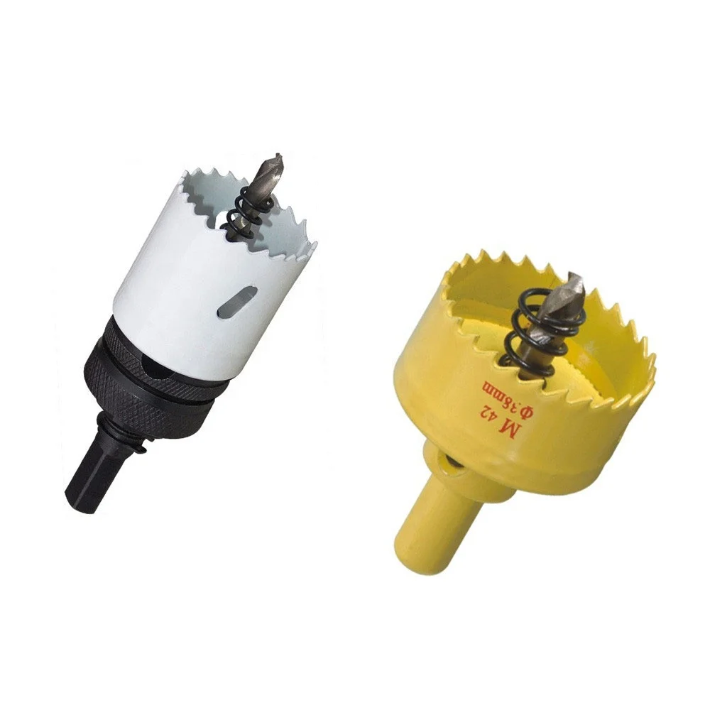 deep hole saw drill bit hss for metal hole cutter mandrel drill core drill bit bi metal hole saw