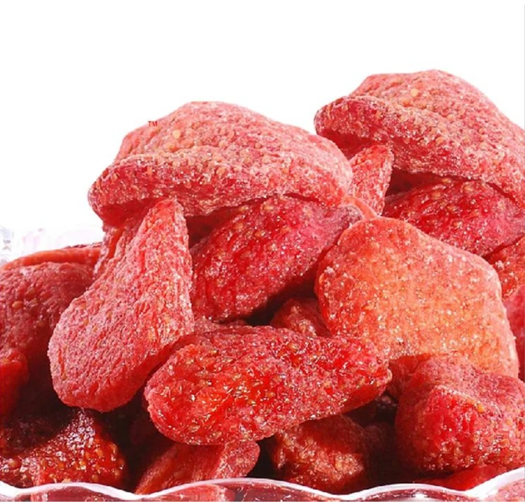 Высококачественная здоровая закуска, закуска из сухой клубники
