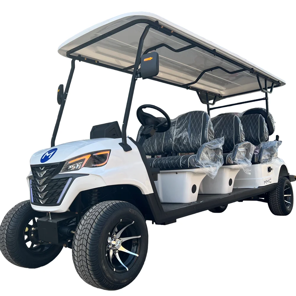 New Model Custom Golf Buggy 6 Seats Electric Golf Car 48V Lithium Battery Lifted Off Road Electric Golf Cart