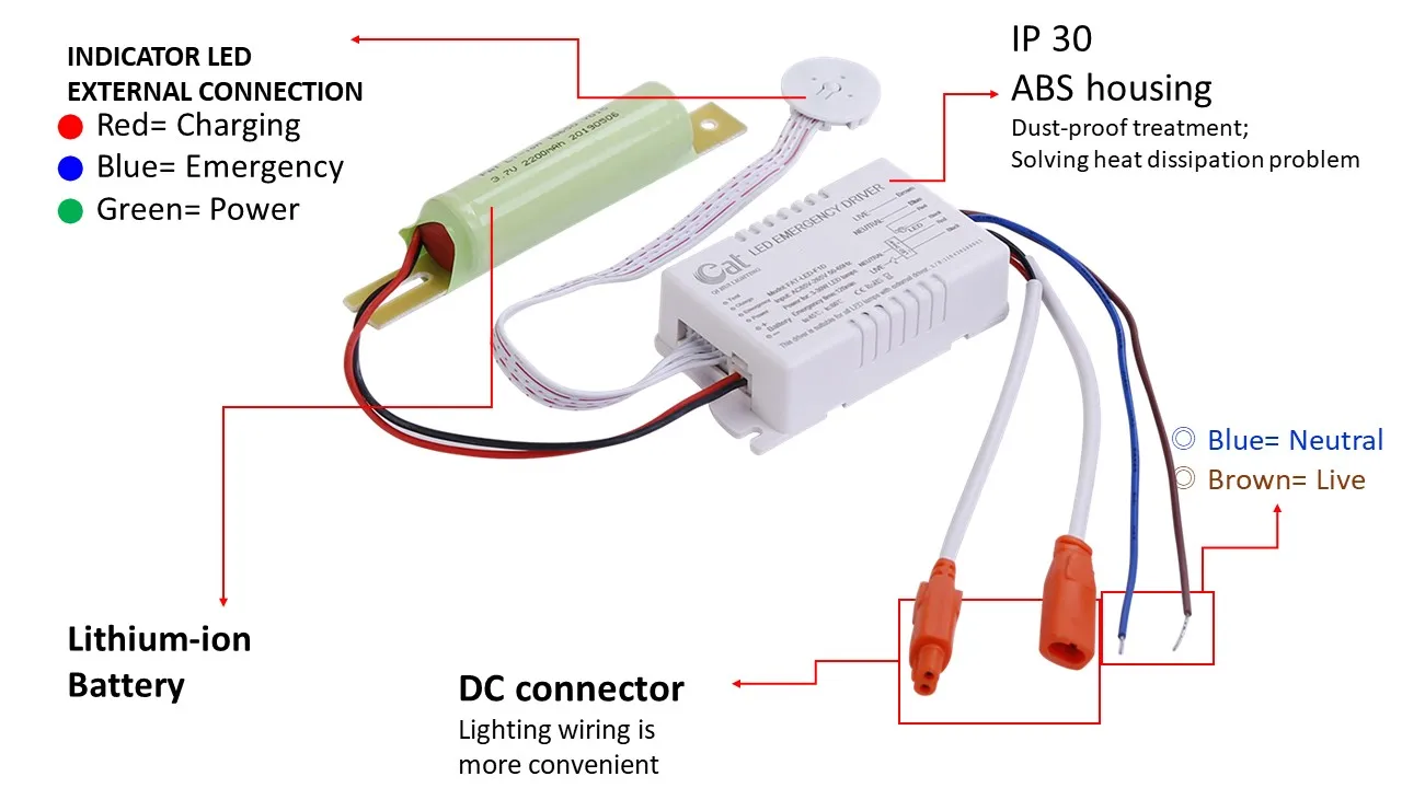 new product good price led emergency driver 3-20W LED  emergency power kit ic led driver