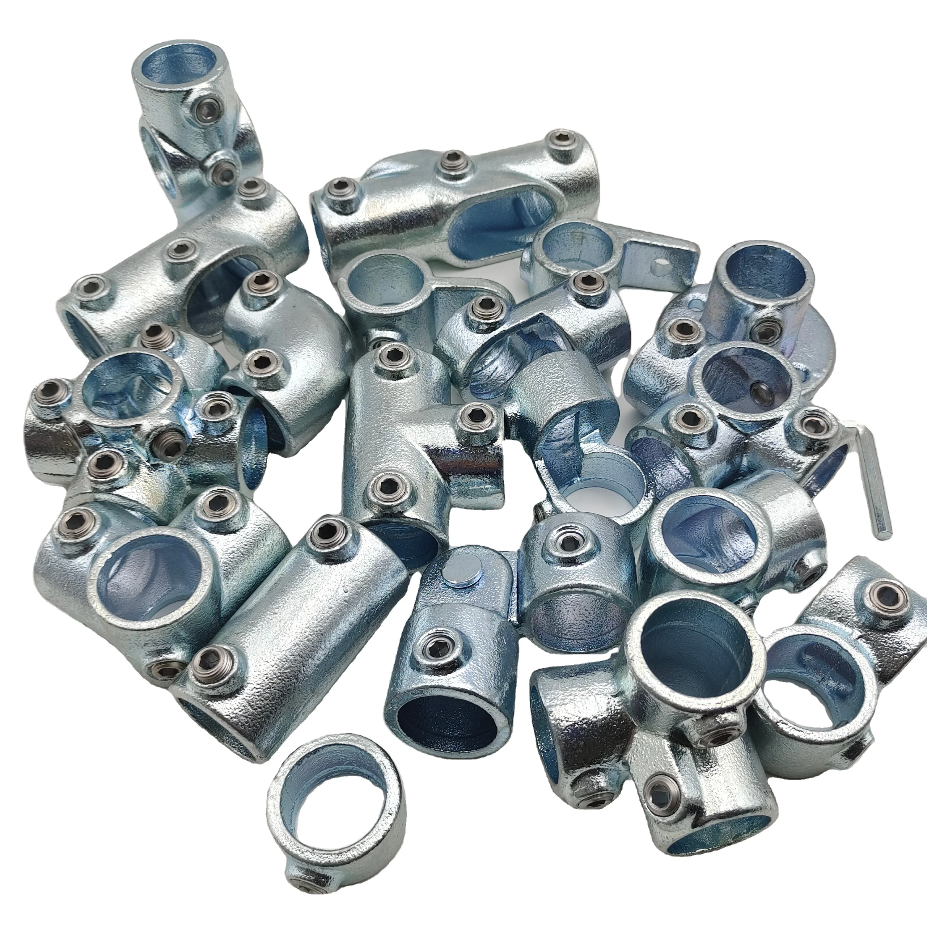 pipe clamp fittings steel pipe key clamp hot-dip galvanized steel pipe joints