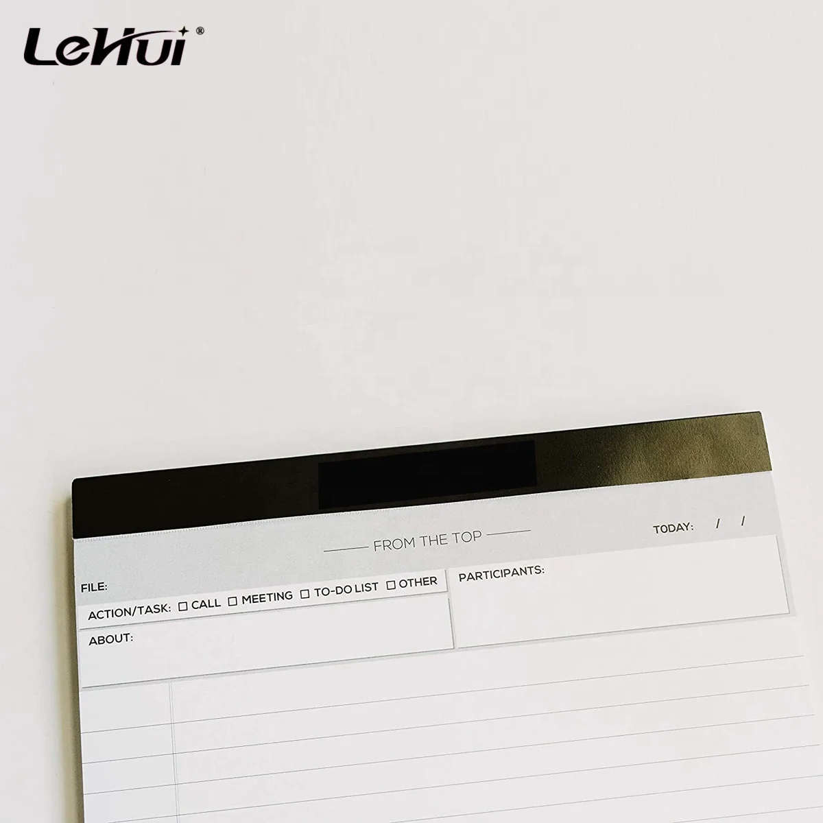 Office Stationery 8.5X11.75' White Quality Paper List Writing And Organizational Rule Legal Pad With Summary Actionable Fields