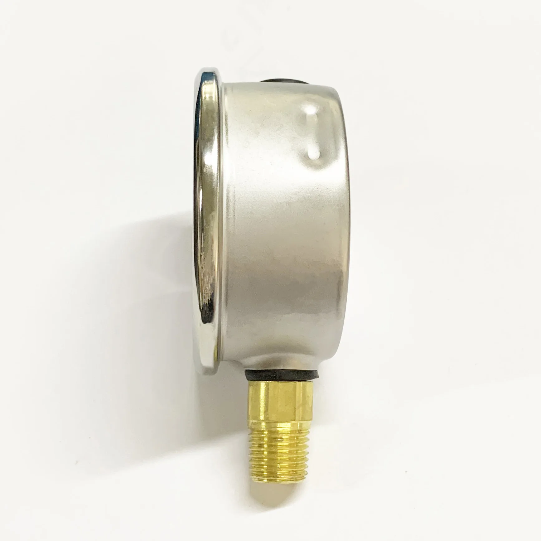 2,5 дюйма 63 мм 15 фунтов на квадратный дюйм/1 бар 1/4 дюйма NPT глицериновый манометр 304 Корпус из нержавеющей стали, латунные внутренние компоненты, нижнее Крепление