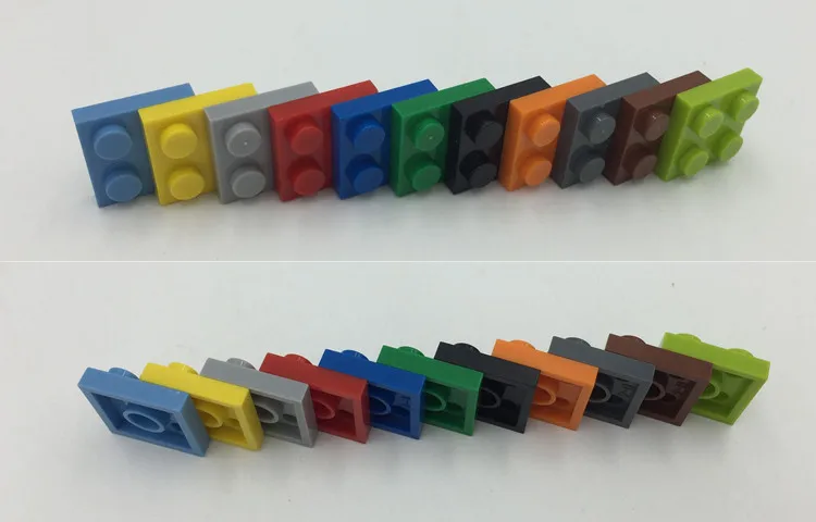2*2  diy pieces small particle base piece short Plate DIY Plastic Block particles assembled building blocks