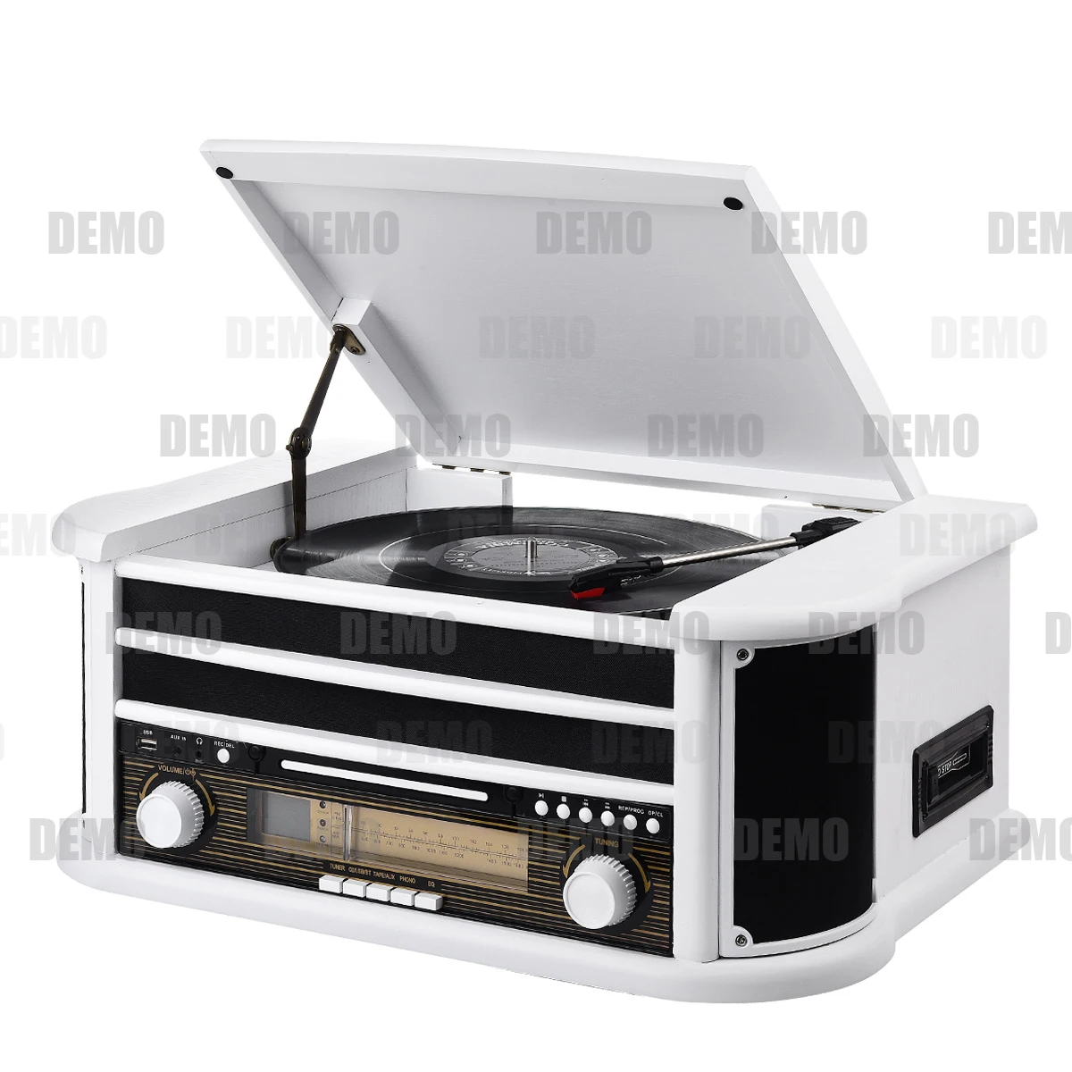 Multiple Function USB Built in Stereo BT SD Elegant Style Classic Suitcase Vinyl Record OEM Manufacture Turntable Player