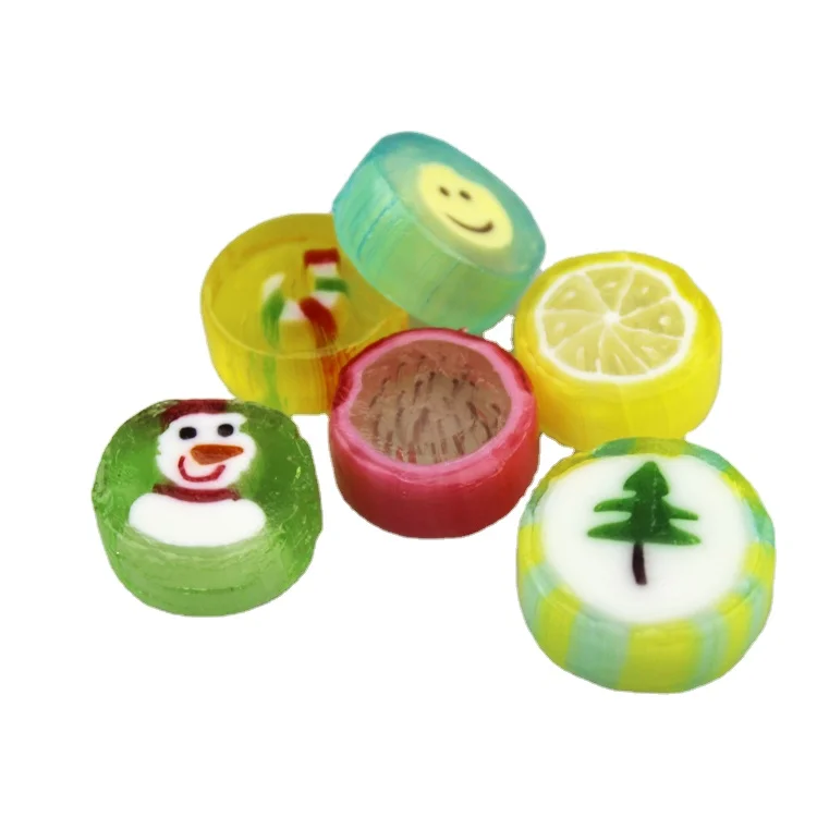 Прямая продажа от производителя рождественских декоративных жестких конфет с узором