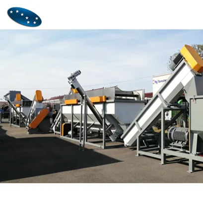 Sevenstars 500-1000Kg/h PP PE Woven Bag Film Washing and Crushing Line Plastic Recycling Machine