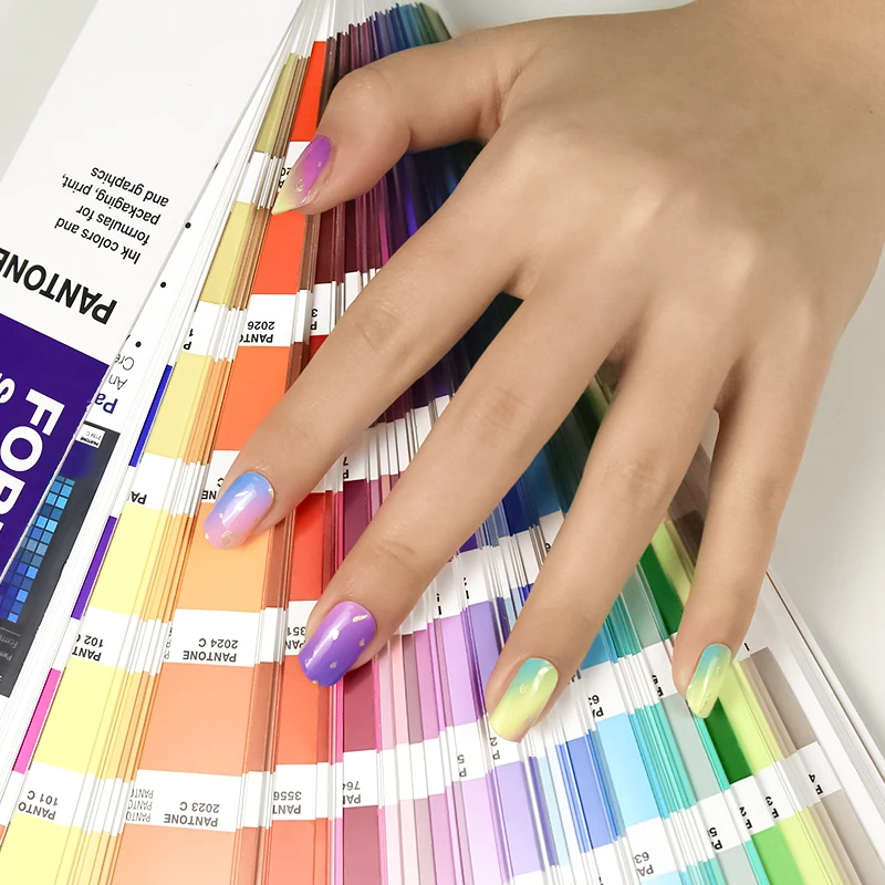 Huizi korean self-adhesive  uv gel nail decoration sticker