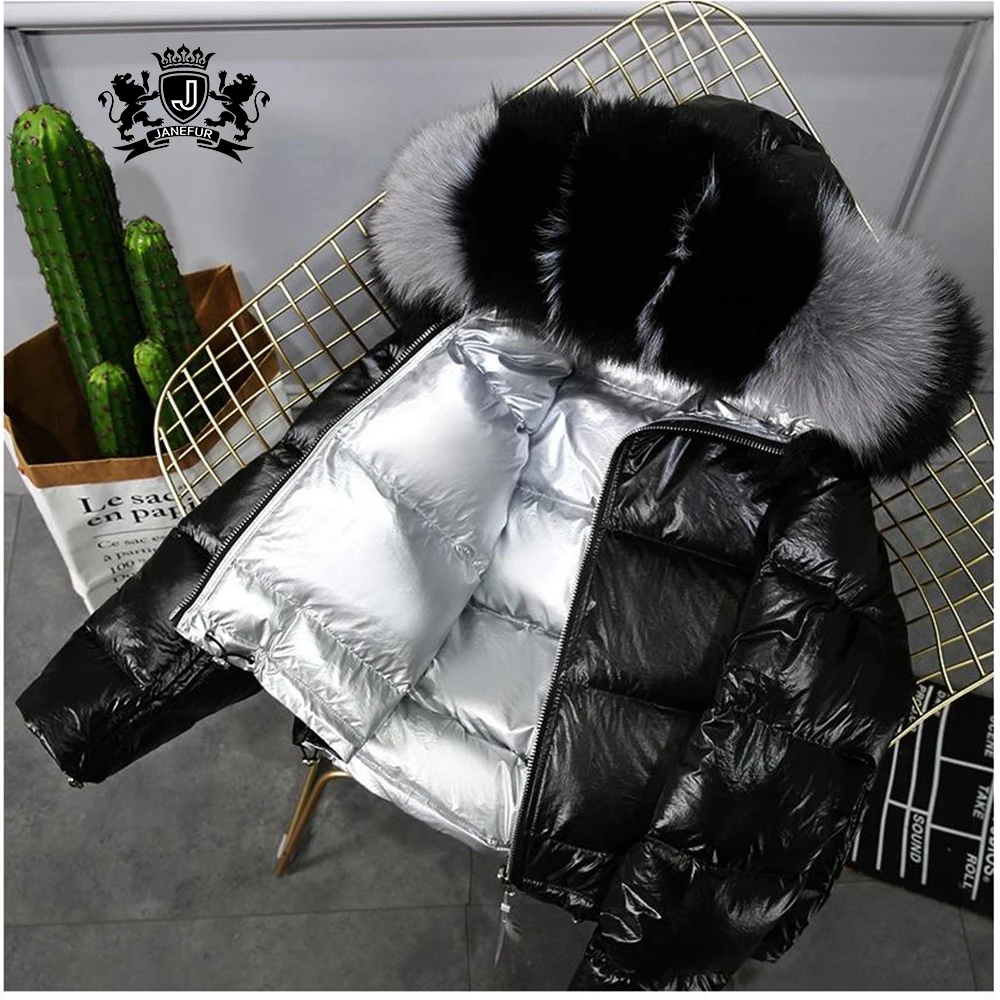 Ladies fur Clothing Winter fur Down Coat Hooded Down Feather fur Jacket down jacket women