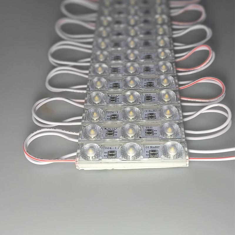 High end IP68 waterproof 12V 24V LED Module lossless 3030 With lens led module