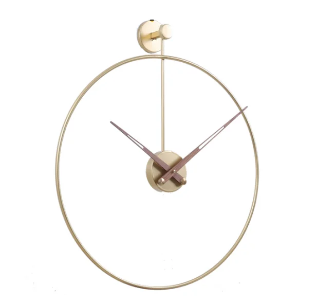 Фучжоу Fytch большой декоративный металлический циферблат бесшумные нетикающие легкие настенные часы для спальни