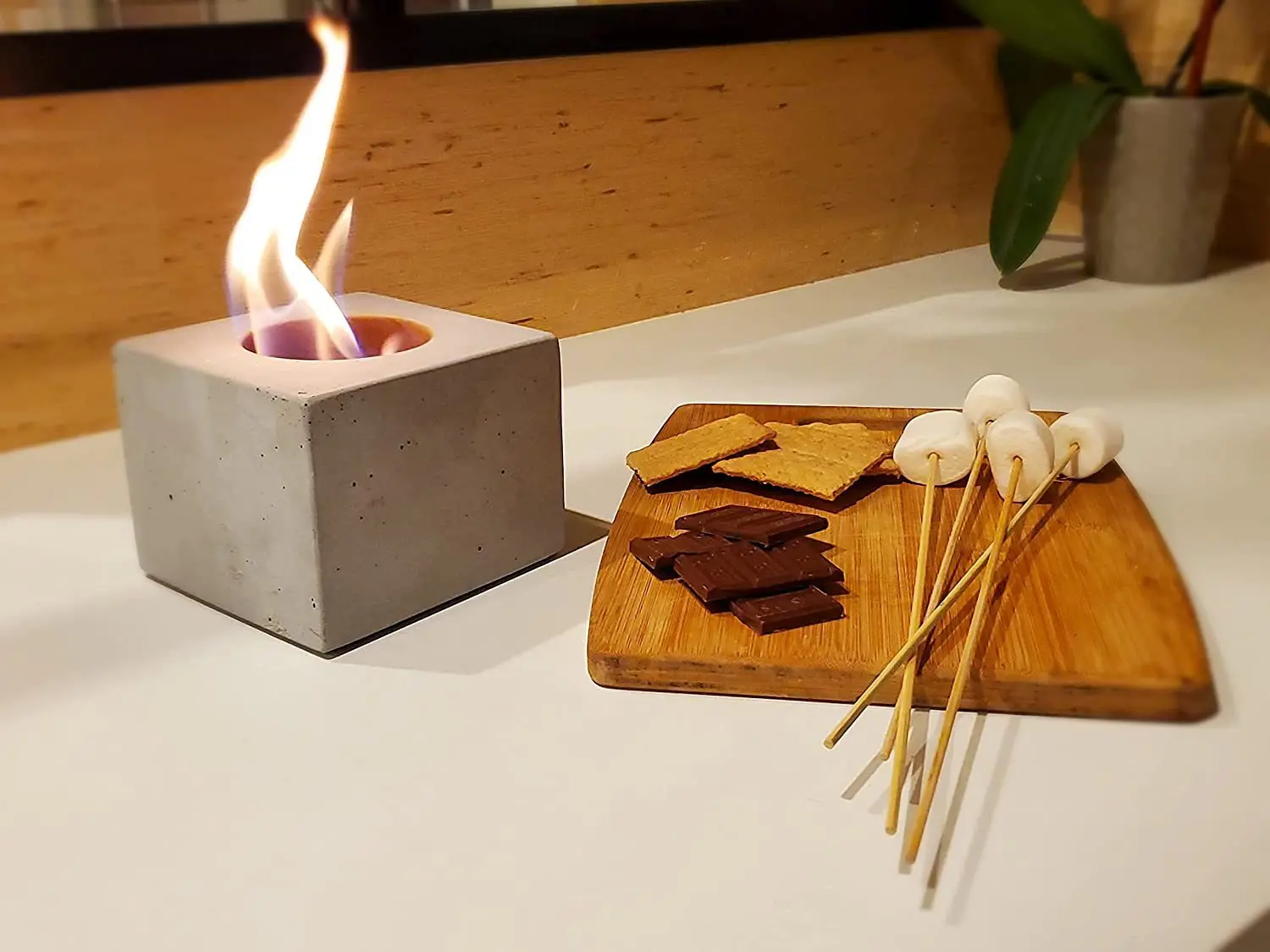 new marble indoor modern tabletop concrete cement fireplace portable heater fire bowl outdoor table top fire pit