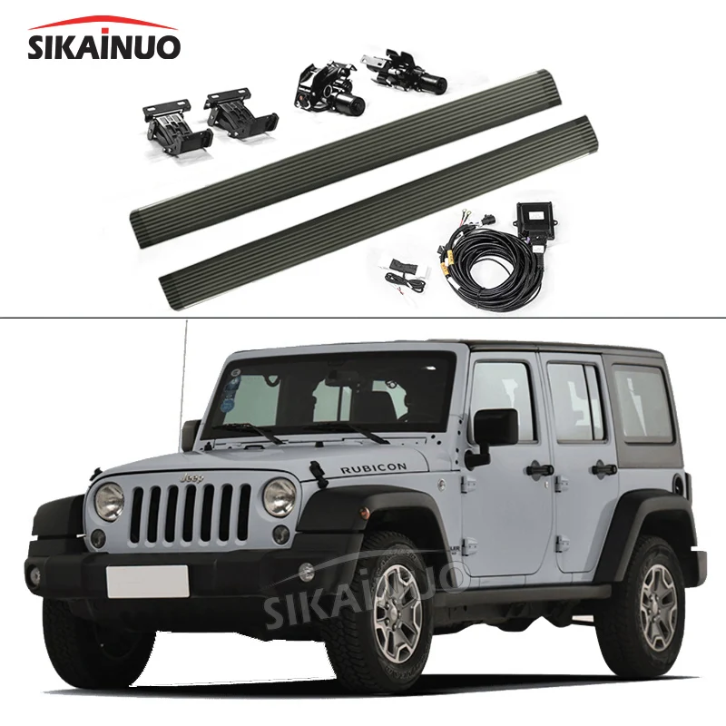 electric side step for 4x4 powerstep running board parts power footboard for Jeep wrangler Sahara Rubicon 2 door 4 door