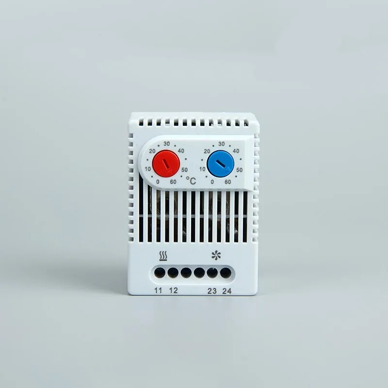 IP20 white dual adjustable electronic thermostat temperature controller