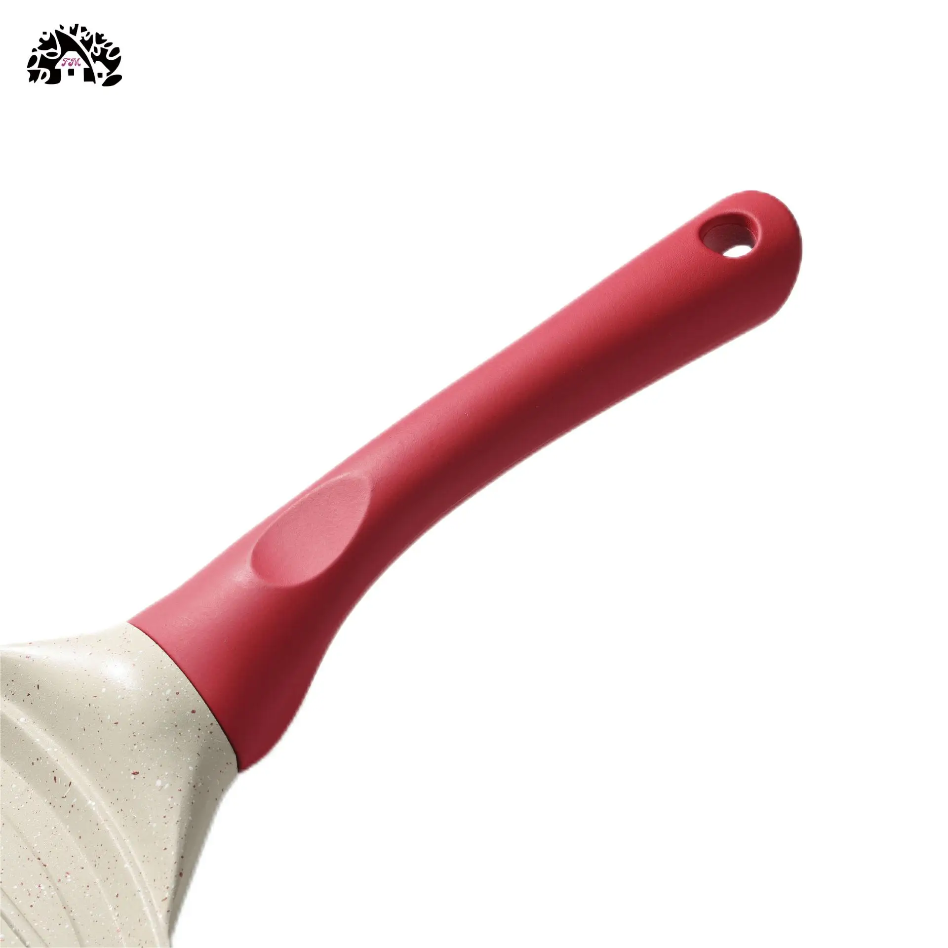 Hot sell Non-Stick Pizza Omelette Pan Pancake Frying Pan Stove Induction Cast Aluminum Crepe Pan with handle and wooden base