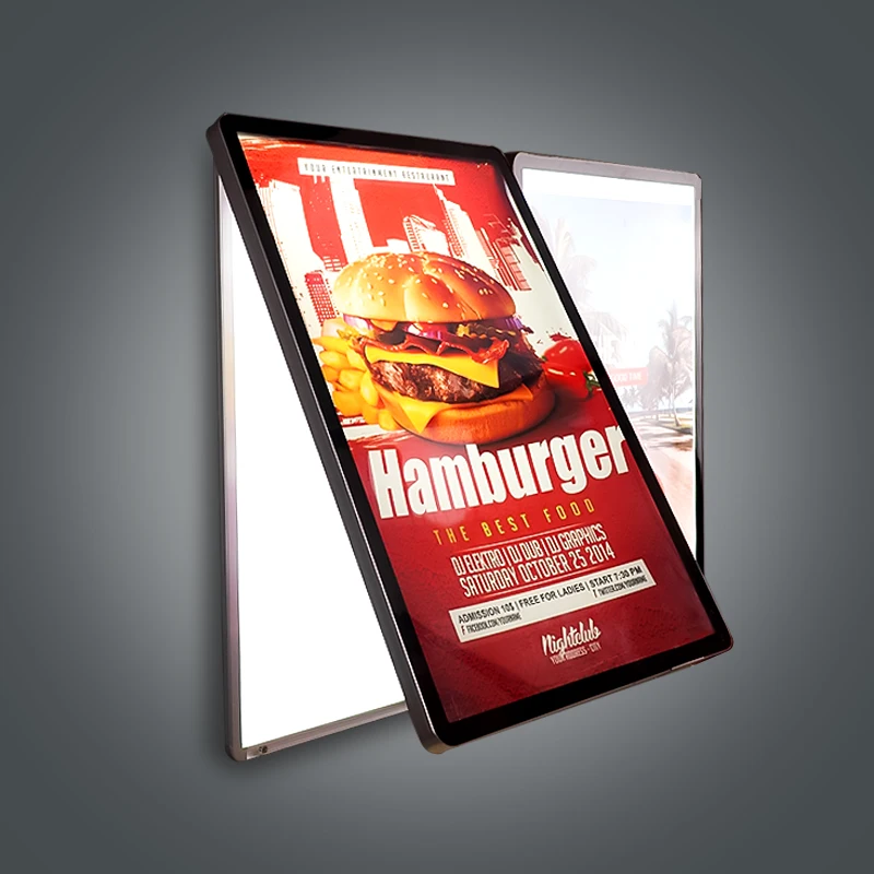 backlit led aluminum panel board menu advertising le light box of new billboard light box board luminous led display