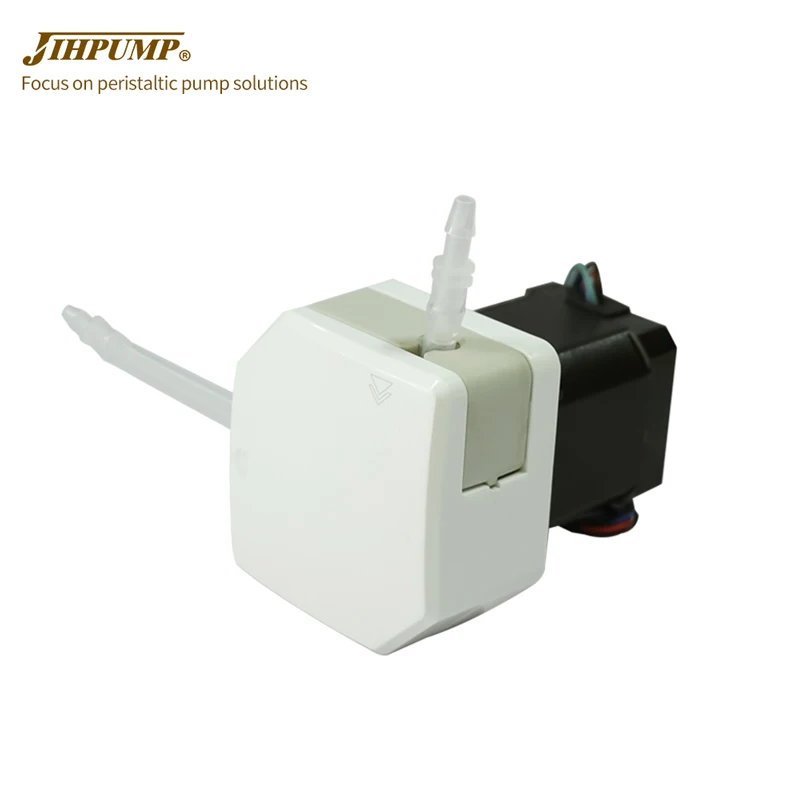 JIHPUMP 384Y High Precision 24V Low Pulse Flow Stepper Motor Peristaltic Pump for Medical Dental Implant Machine