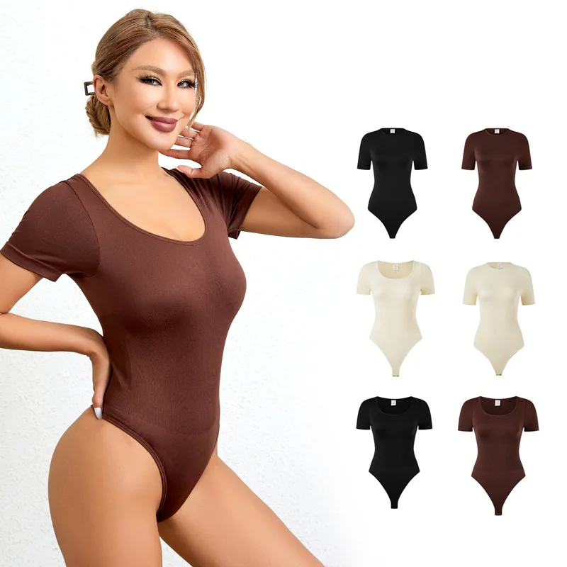 Hot Selling Seamless Black Sleeveless Sculpting Slimming Body Shaper Shapewear Bodysuit For Women