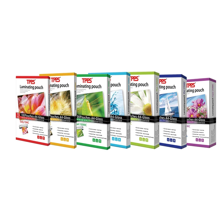 Hot Sale High Quality 125mic Laminating Pouch Film A4 Glossy pellicola per plastificatrice Pouches per Plastificazione