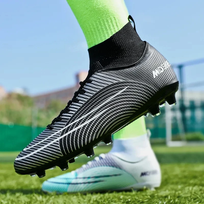 2023 New Professional Football Boots Men Women Soccer Shoes TNew Big Size 47 48 Quality Long Spikes Football Boots Soccer Shoes