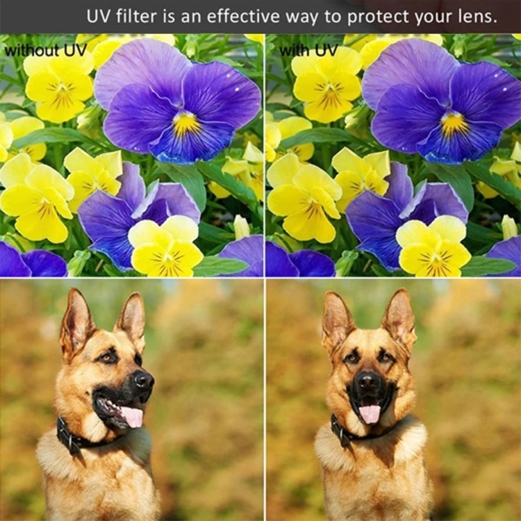 China Wholesale UV Protection Optical Glass Camera Lens Filter 77mm Universal Camera Lens UV Filters Camera Lens