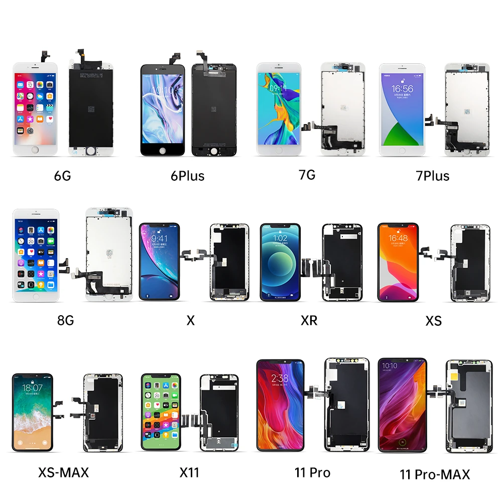 
Mobile Touch Screen Replacement Iphone Lcd Display Mobile Phone Lcds For Iphone 6 6S 6s Plus 7 7 Plus 8 8 Plus 11 12 Pro Xs Max 