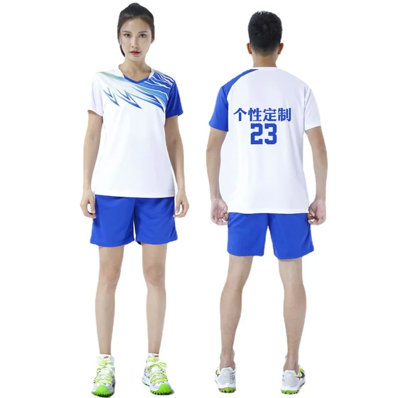 2111 Men women badminton clothing suits sleeveless sportswear perspiration sublimation T-shirt & shorts table tennis clothing