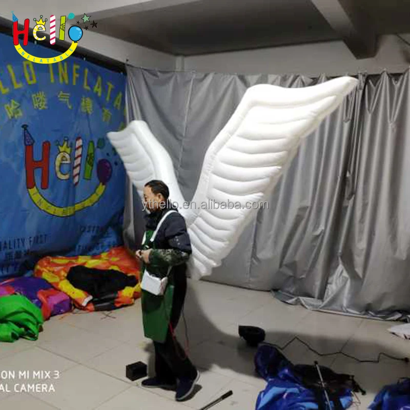 inflatable white angel wings costume / inflatable wings props for stage performance