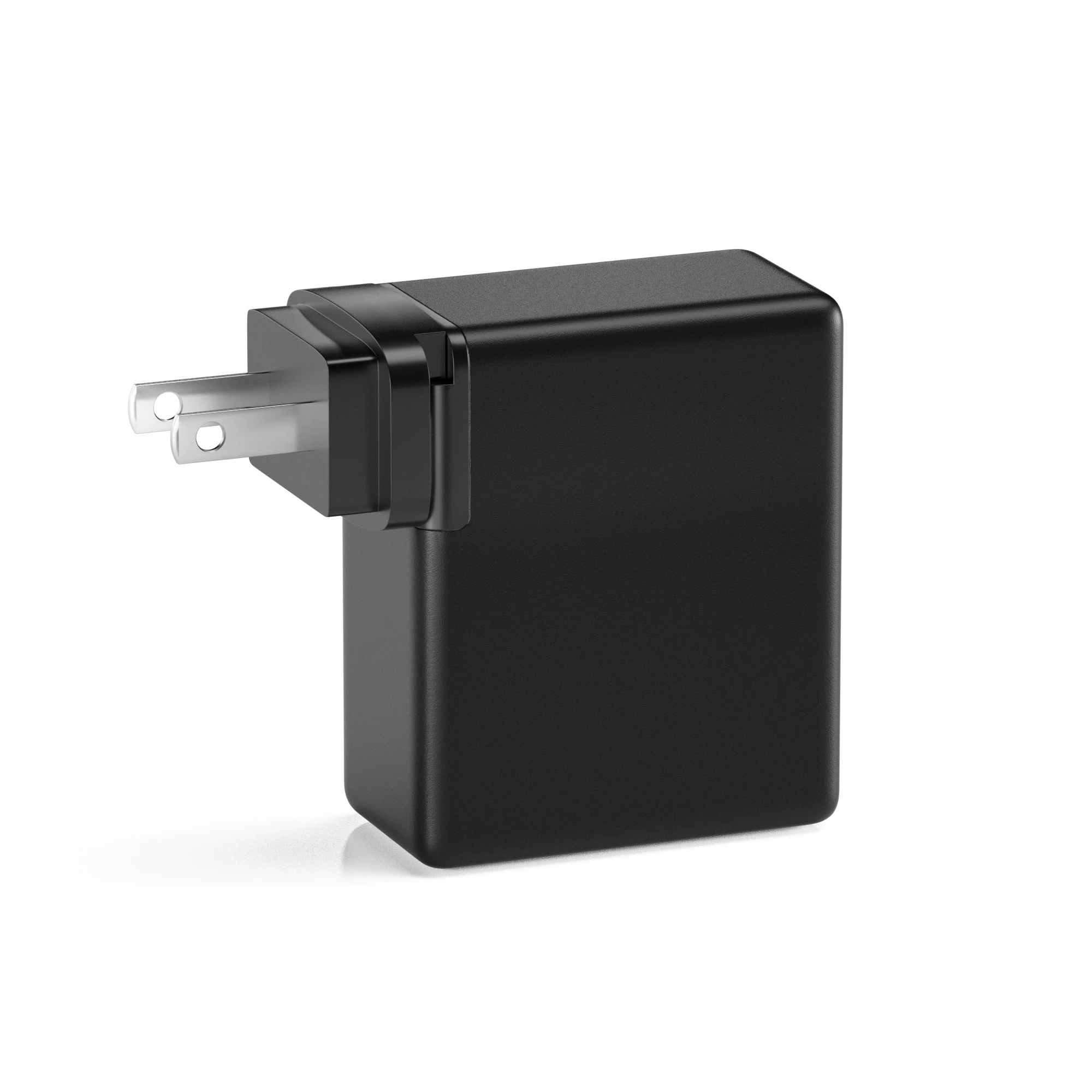 65W GaN Charger 3-Port, 1 USB-A + 2 Type-C Charger, Fast USB C Charger Compact EU/US/UK/AU Plug for iPhone/iPad Pro/laptop