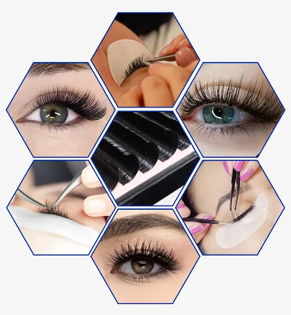 Wholesale Silk Mate Black Volume 6-30mm Eyelash Extensions Fan False Eyelashes Extension Private Label Lash Extension Supplies