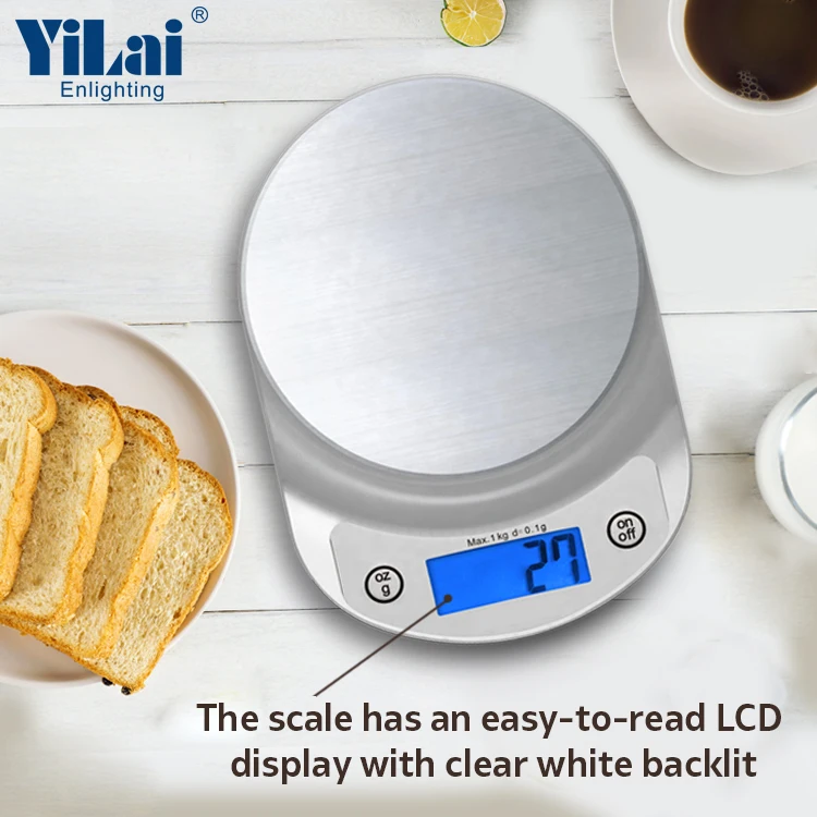 YILAI hot sell kitchen scale 3 kg Wholesale high accuracy sensor digital household kitchen scales