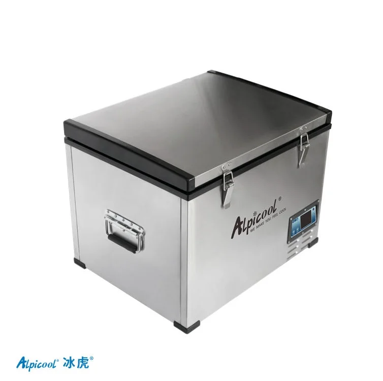 BCD125 Alpicool 125L car refrigerator fridge freezer with Two Cabinets 12V