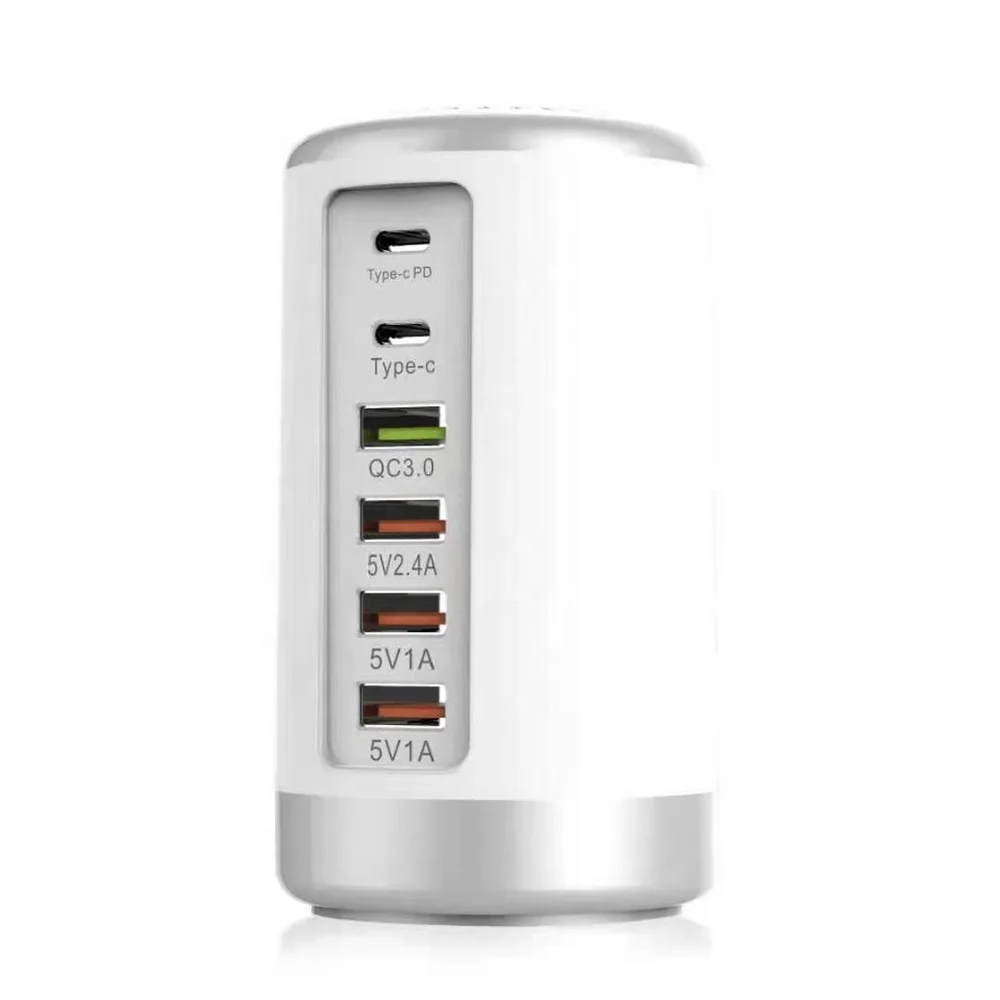 Multiple USB Chargers Desktop Charging Stations Multi USB Port Charger Socket with EU US UK for iPhone Android phones