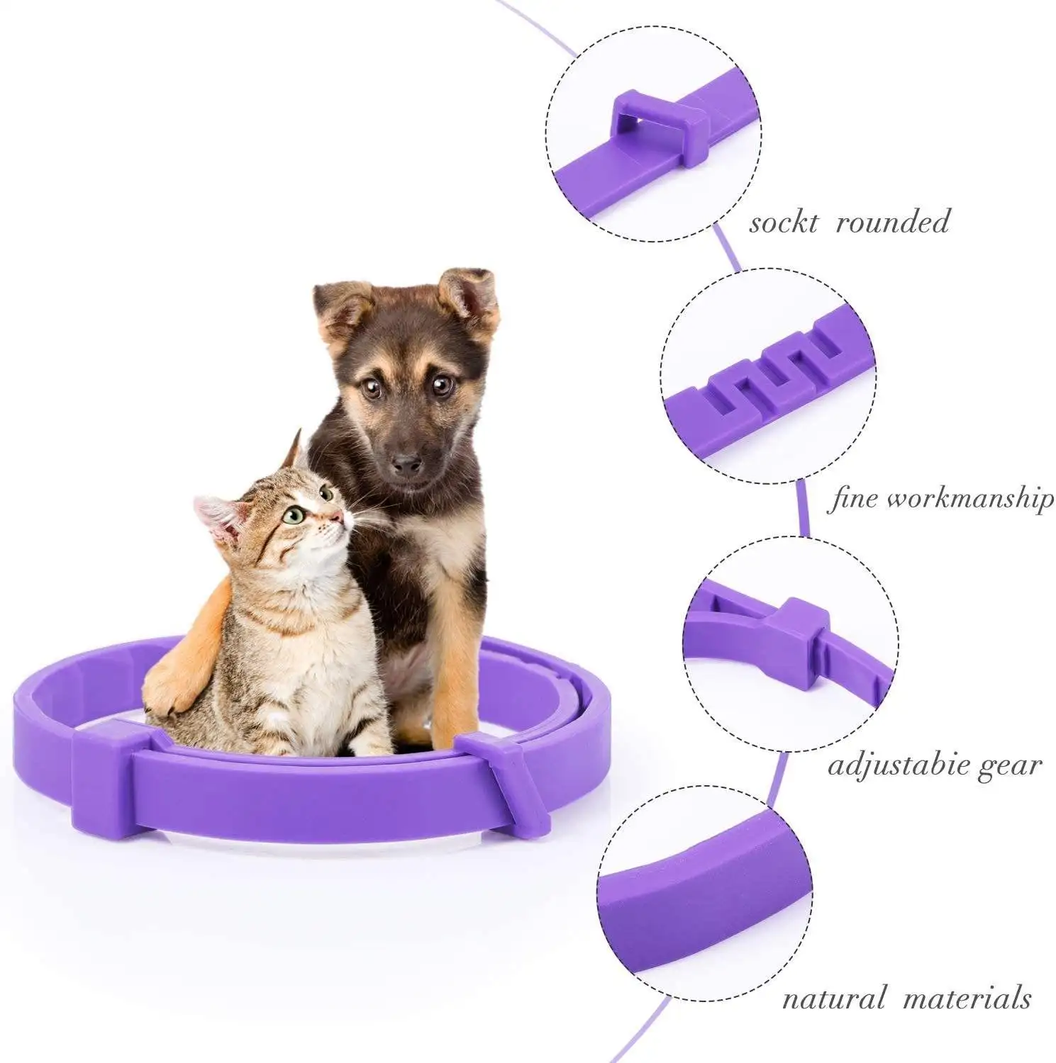 Cat accessories pet Calming Pheromones Collar Pet calming collar with lavender essential oil for cats dogs Anxiety Reduce