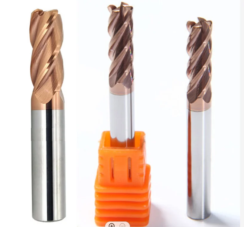 BOMI BMNN-435 factory milling tools  with HSS Woodworking solid carbide corner radius tisin coating end mills