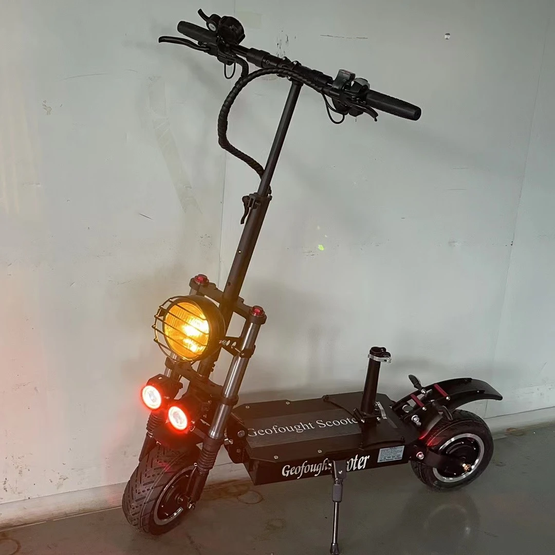 Good Selling  60v 72v 11 inch fat wheels 8000w 15000w dualtron 90-110kms dual motor off road electric scooter for adults
