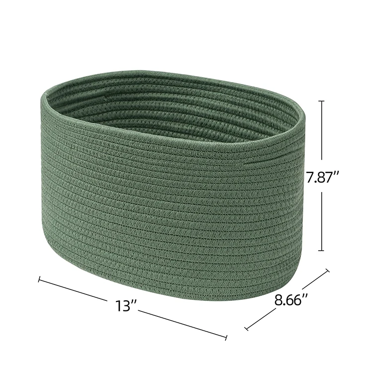 Cotton rope laundry storage baskets storage holders racks home small storage & organization