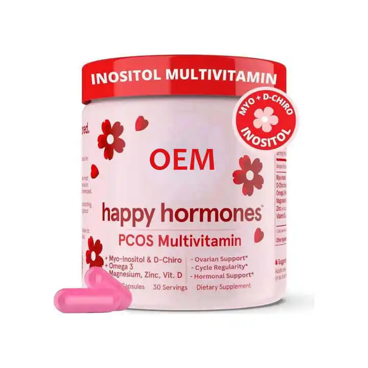 Vitahealthy OEM/ODM private label factory supply Halal natural organic Happy Hormones pcos supplements Health Supplement dietary