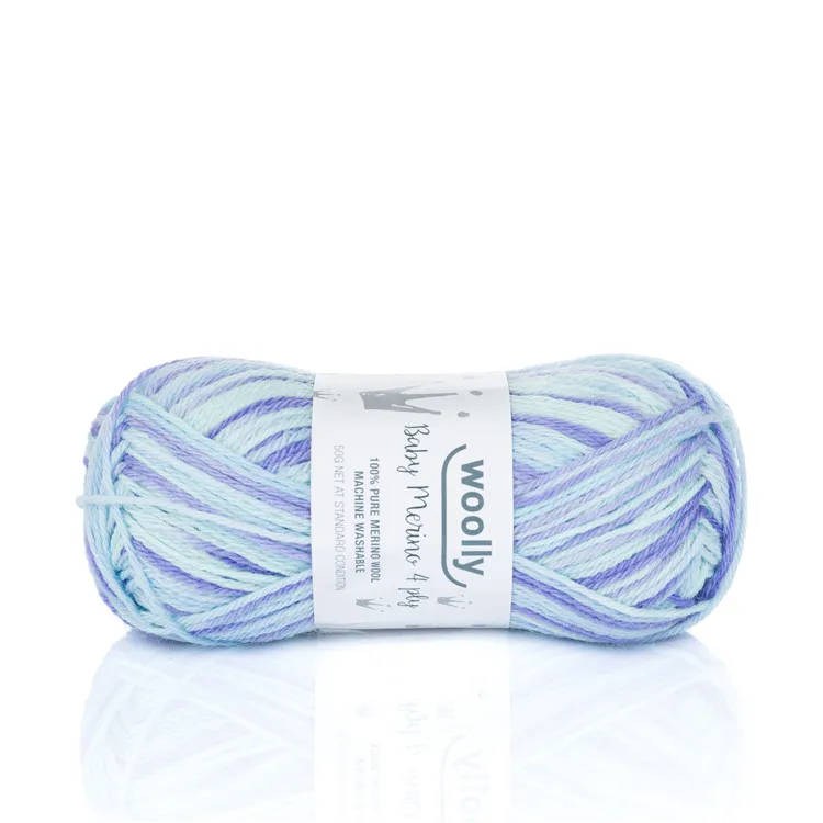 
Factory Wholesale Space Dyed Hand Knitting Wool Crochet Blended Yarn 