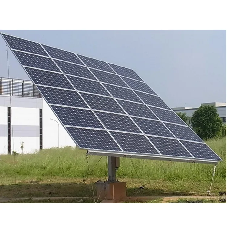6kw Ground mounting single/dual axis solar tracking system components slew drive solar panel mounting brackets