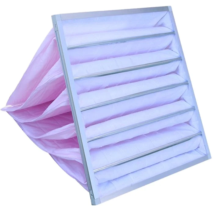 Huatai Air Filter  F5 F6 F7 F8 Synthetic Fiber Pocket Bag Air Filter Material